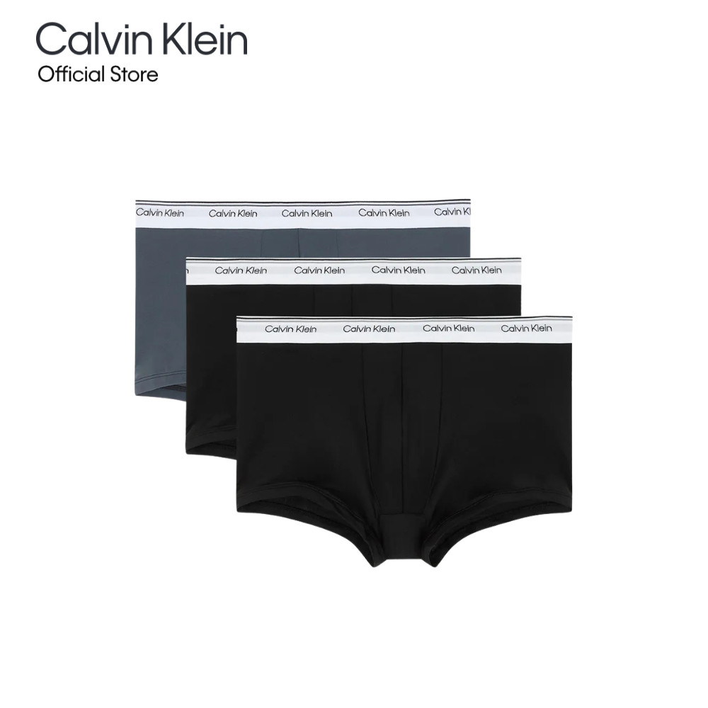 CALVIN KLEIN กางเกงในผู้ชายแพ็ค 3 ชิ้น Balance Microfiber Stretch ทรง Low Rise Trunk รุ่น NP2824O 5RN - สีคละสี