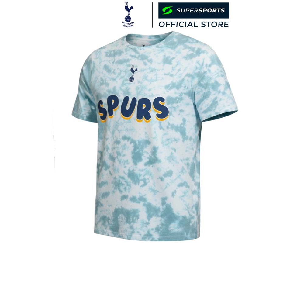 SPURS Tie-Dye เสื้อยืดผู้ชาย สีฟ้า