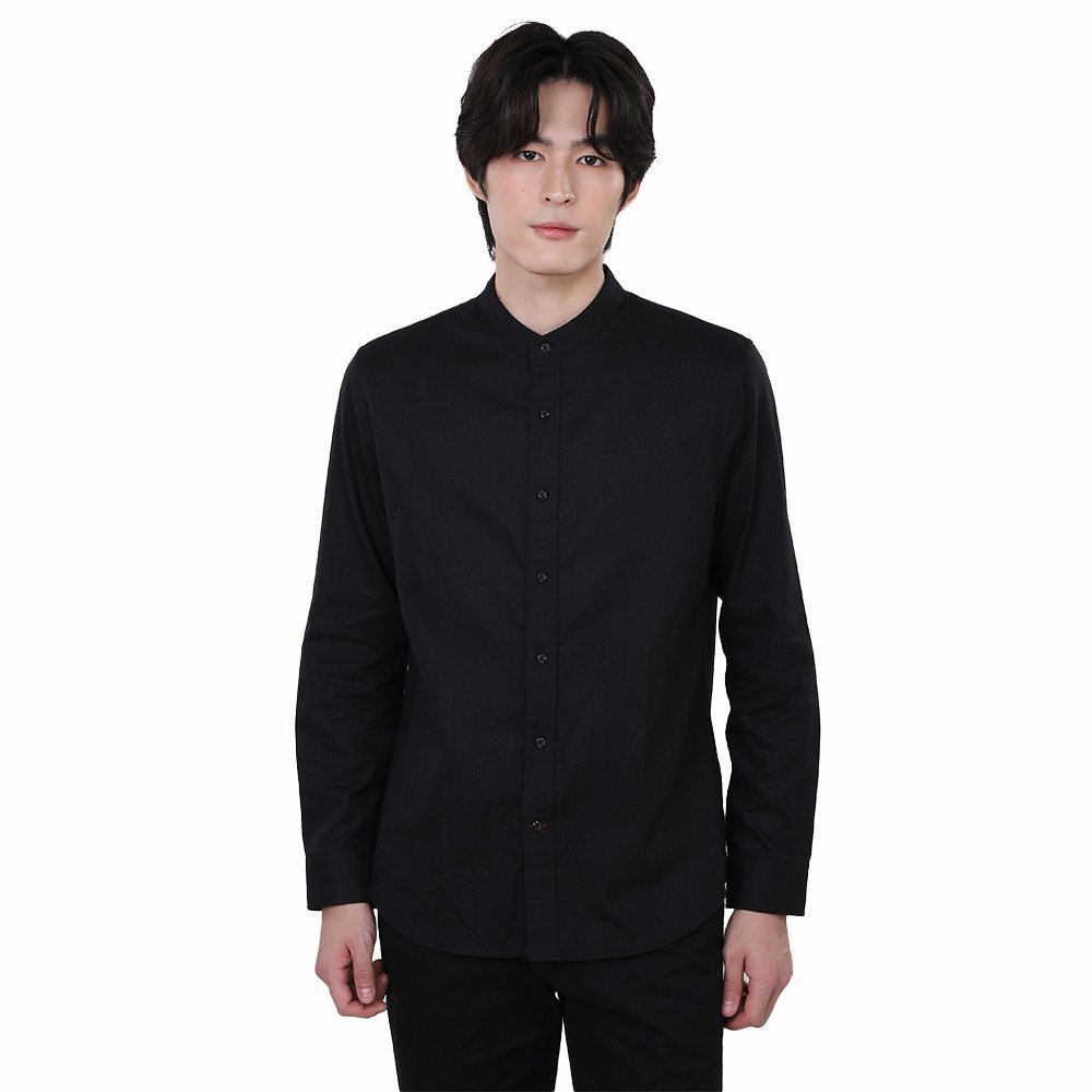 John Henry เสื้อเชิ้ตผู้ชายแขนยาว ทรงเข้ารูป รุ่น JH S226MSLSM03 - สีดำ