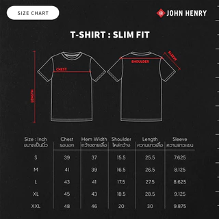 John Henry เสื้อยืดผู้ชาย ทรงเข้ารูป รุ่น JH S426MTSSM17 - สีเทาเข้ม