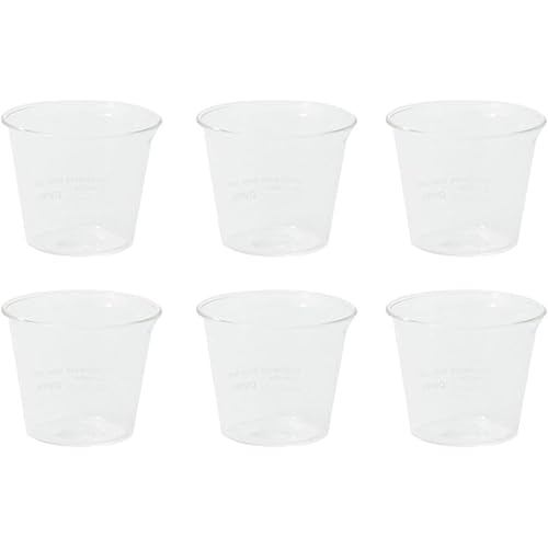 PYREX Pudding Cup 80ml Blow Set of 6 Heat Resistant Glass Microwave Safe Dishwasher CP-1883
