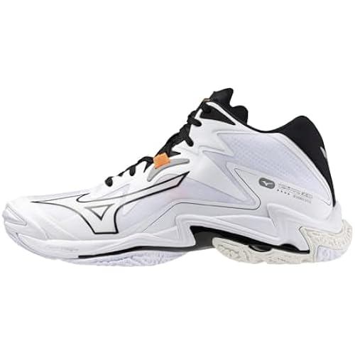 Mizuno volleyball shoes Wave Lightning Z8 MID club activities indoor wide lightweight mid-cut white 