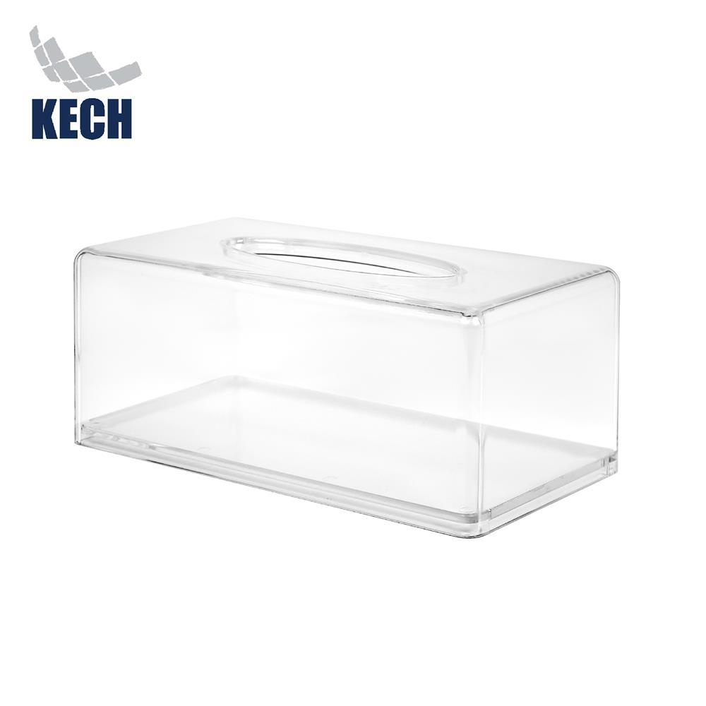 KECH กล่องทิชชู่แผ่น PS CLEAR SIZE L สีใส จัดส่งโดย HomePro