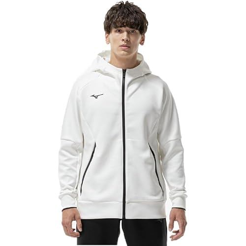 Mizuno Training Wear Stretch Sweatshirt Hoodie Jersey Sports 32MCC050 Unisex Off White 3XL