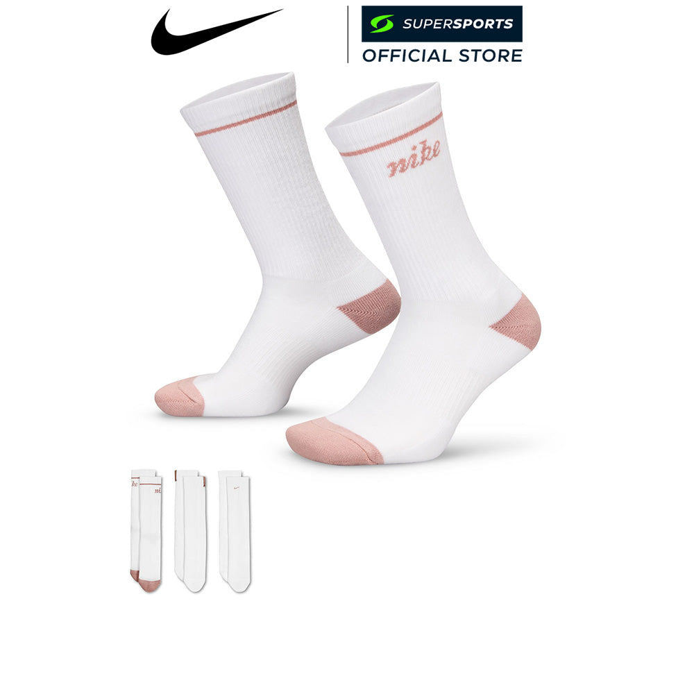 NIKE Everyday Plus Cushioned Crew ถุงเท้าผู้ใหญ่ (แพ็ค 3 คู่)