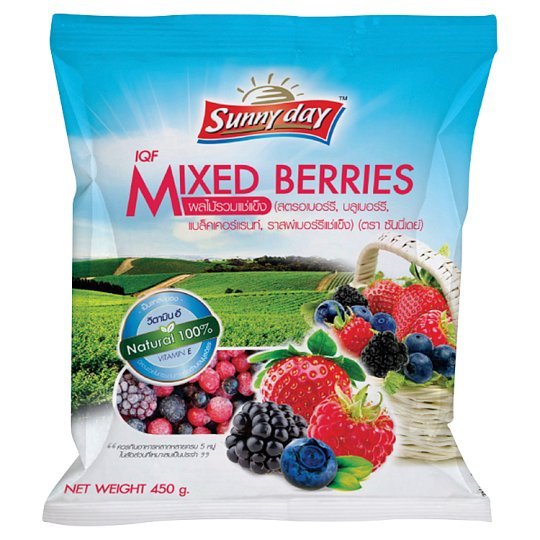 [8856843003089] Sunnyday Mixed Berries 450G มิกซ์เบอร์รี่รวม