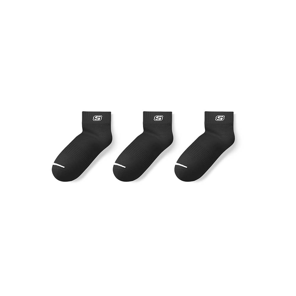 Skechers สเก็ตเชอร์ส ถุงเท้าผู้ชาย Men Socks Quarter Socks (3 Pairs) - L125M084-060H (latest)