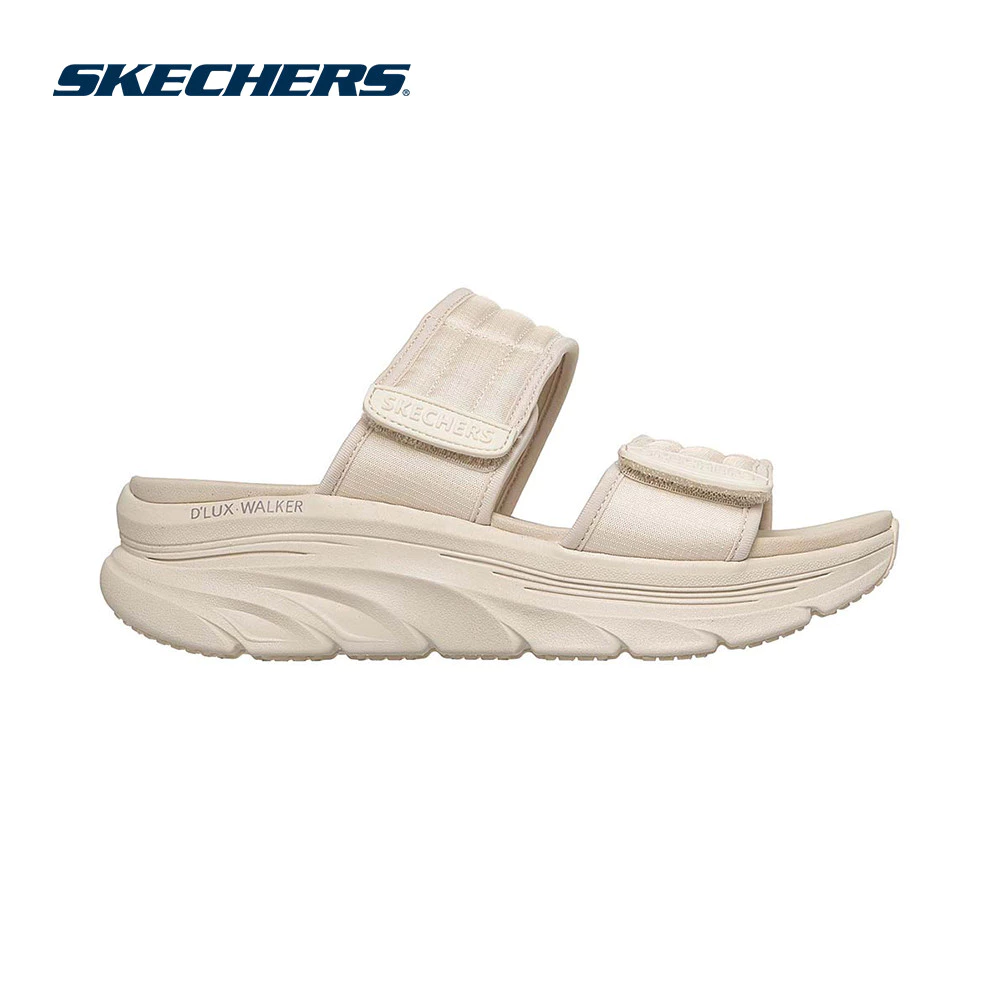 Skechers สเก็ตเชอร์ส รองเท้าแตะผู้หญิง Women Sport Comfort D'Lux Walker Poolside Perfect Sandals - 163587-NAT (latest)