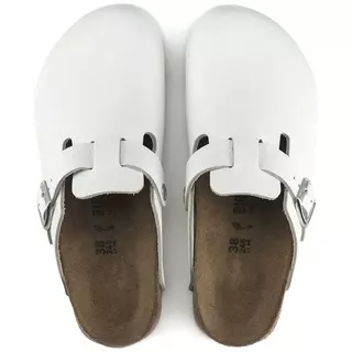 Birkenstock รองเท้าแตะ Unisex รุ่น Boston SL NL White - 60134 (regular)