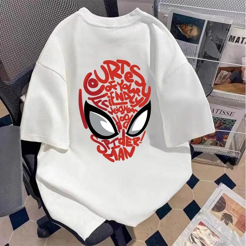 พร้อมส่ง เสื้อยืดผู้ชายโอเวอร์ไซส์ ลายตัวอักษรขาวดำมินิมอล ผ้านุ่มใส่สบาย S-3XL
