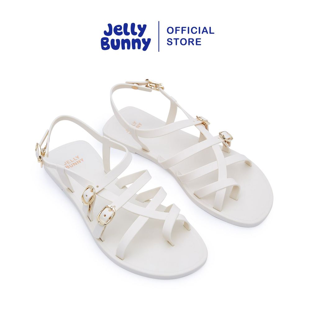 JELLY BUNNY รองเท้าแตะส้นแบนรัดส้น AYALA รุ่น B26FSWA036 IVORY