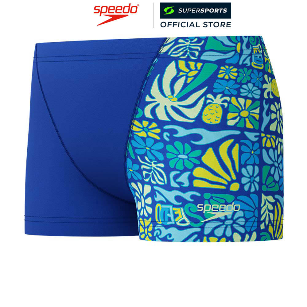 SPEEDO Printed V-Cut Aquashort กางเกงว่ายน้ำขาสั้นเด็กผู้ชาย