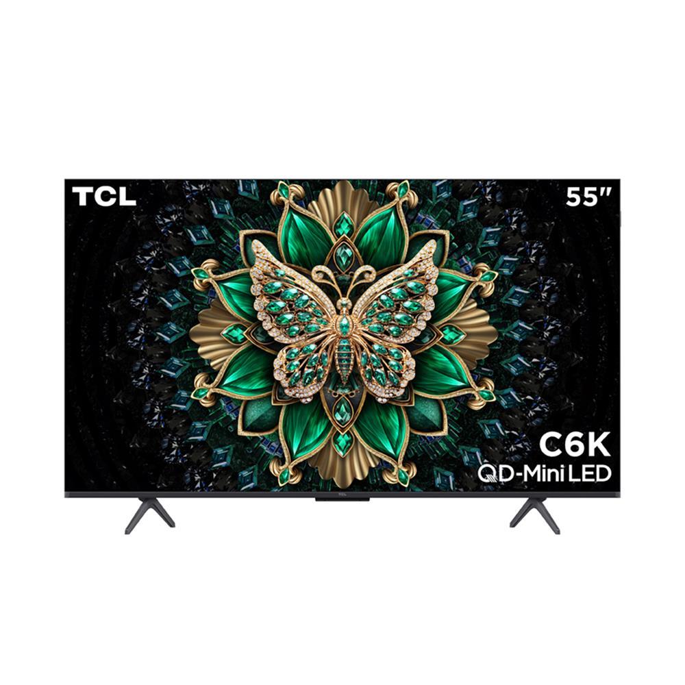 TCL ทีวีคิวดี มินิแอลอีดี 55 นิ้ว (4K, LED, GOOGLE TV) 55C6K จัดส่งโดย HomePro