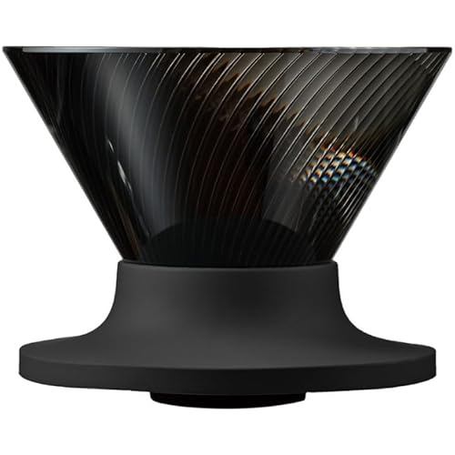 HARIO V60 Dripper NEO for 1 2 cups, Tritan resin, Spiral ribbed, Black, Made in Japan VDN-01-B