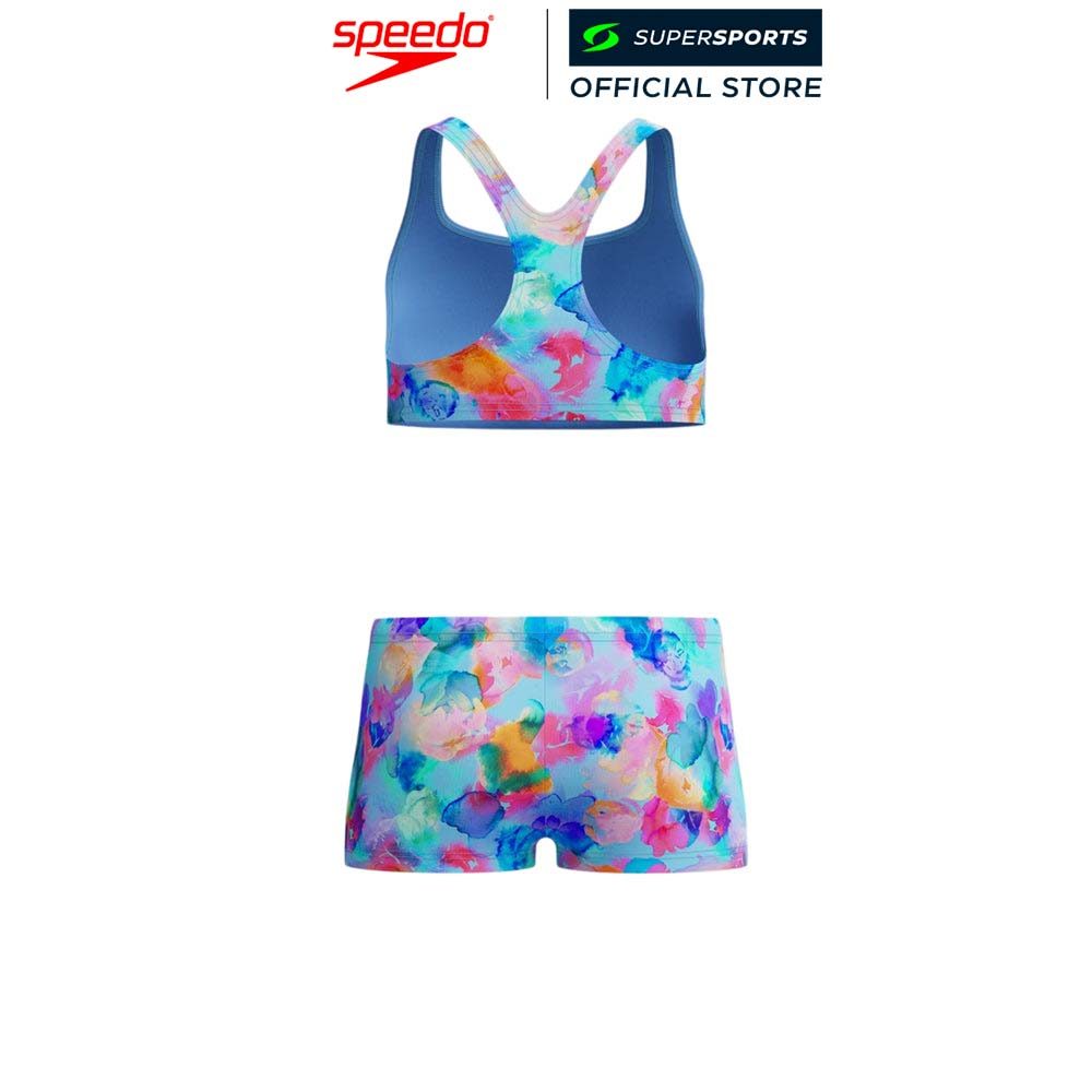 SPEEDO مايوه بنات Racerback مطبوع قطعتين — صورة 4