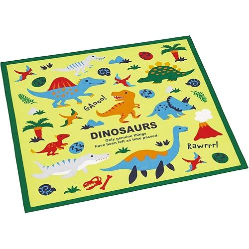 Skater Lunch Cloth for Kids Bento 43 x 43cm Made in Japan Dinosaur 26 KB4-A