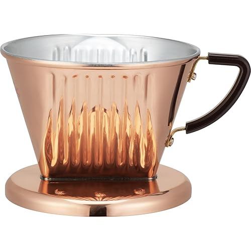 Kalita high thermal conductivity copper coffee dripper for 2 4 people Cu102 made in Japan drip utens