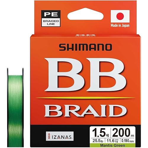 SHIMANO PE Line BB Braid 200m LD-M64Y 1.5 Mantis Green