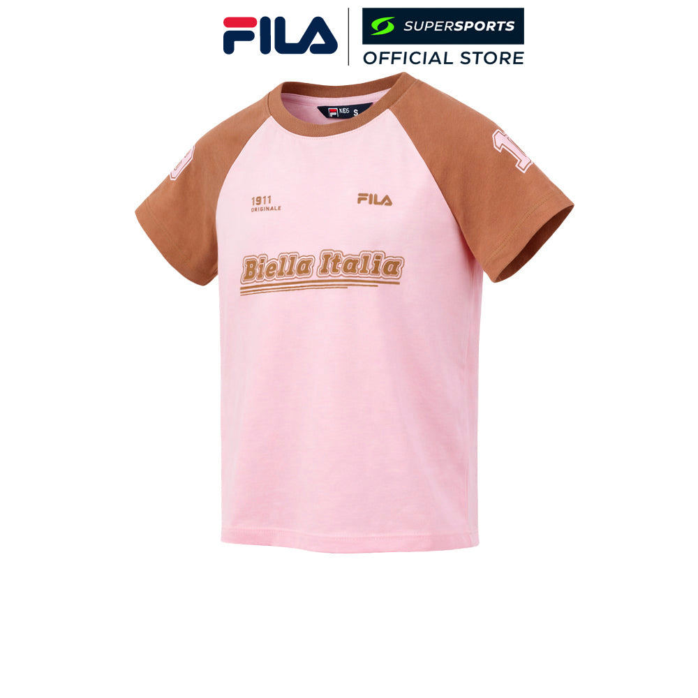 FILA Pink เสื้อยืดเด็ก - สีชมพู