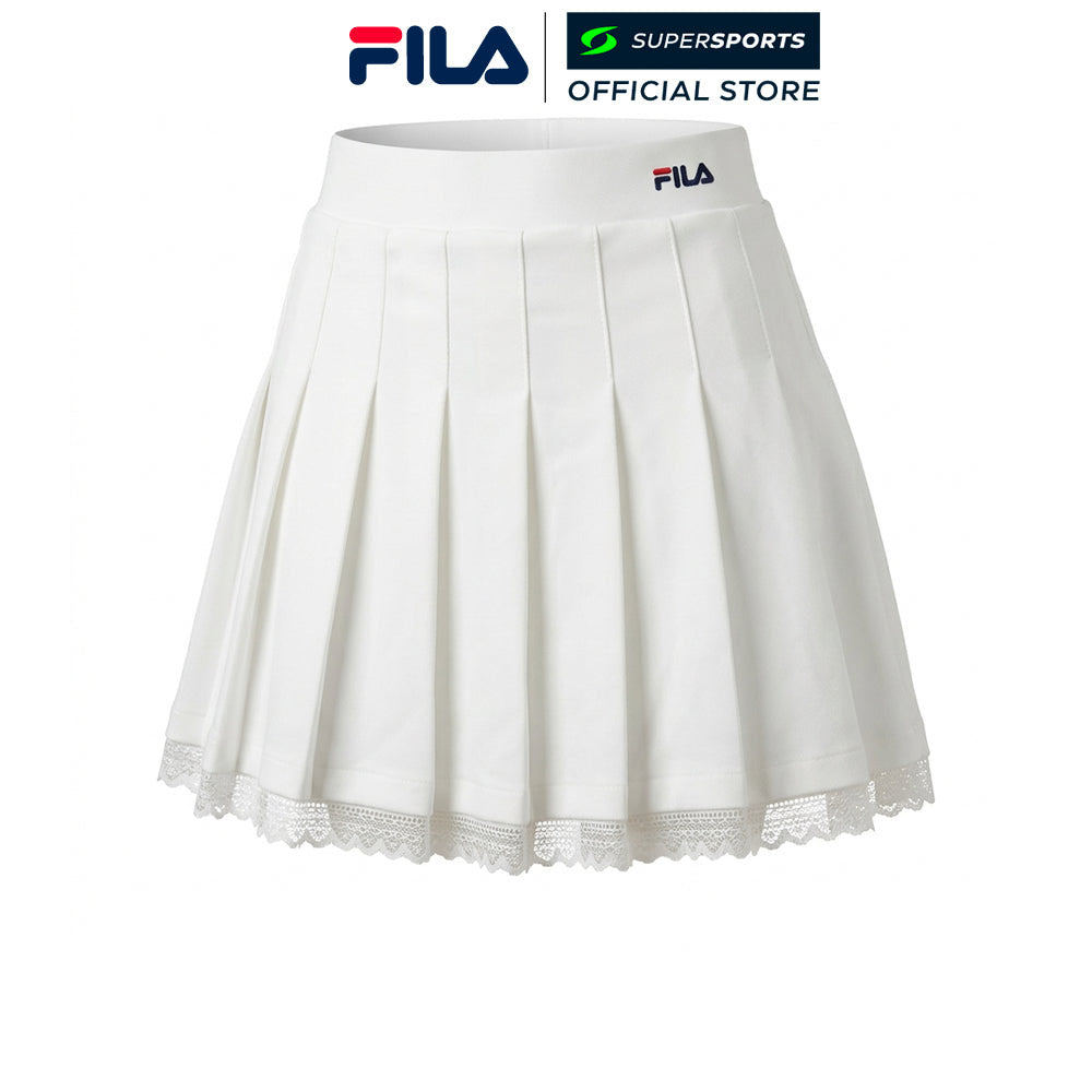FILA White กระโปรงเด็กผู้หญิง สีขาว
