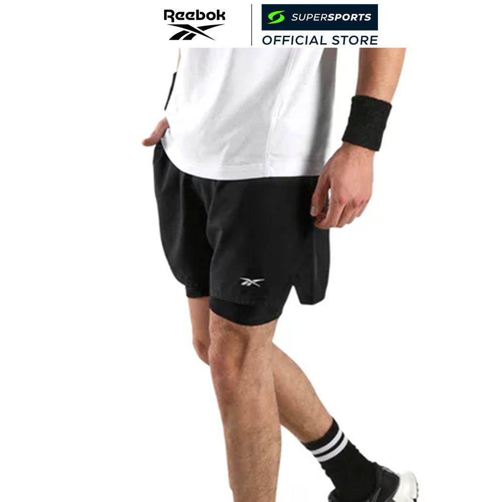 REEBOK Athlete 2 in 1 กางเกงวิ่งขาสั้นผู้ชาย — صورة 3