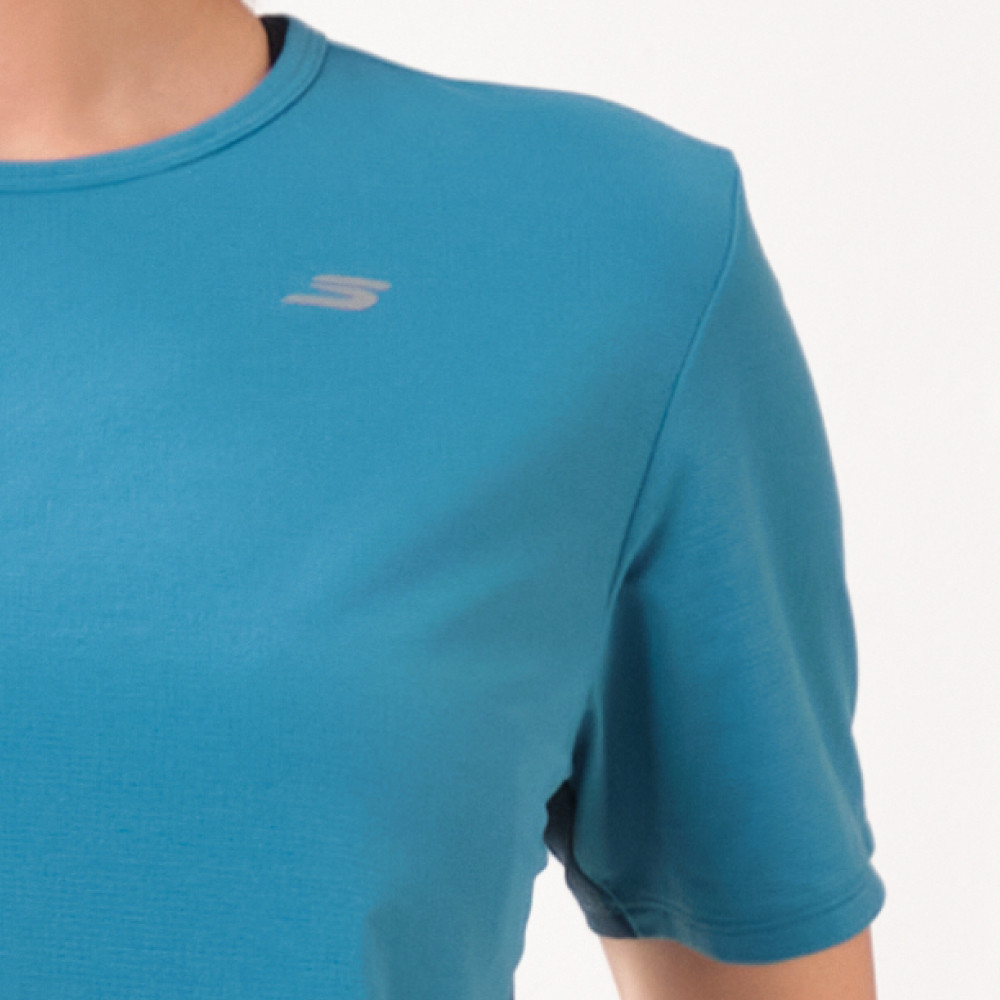 Skechers สเก็ตเชอร์ส เสื้อยืดแขนสั้นผู้หญิง Women Running Performance Short Sleeve Tee - SP226W034-00QR (latest) — صورة 5