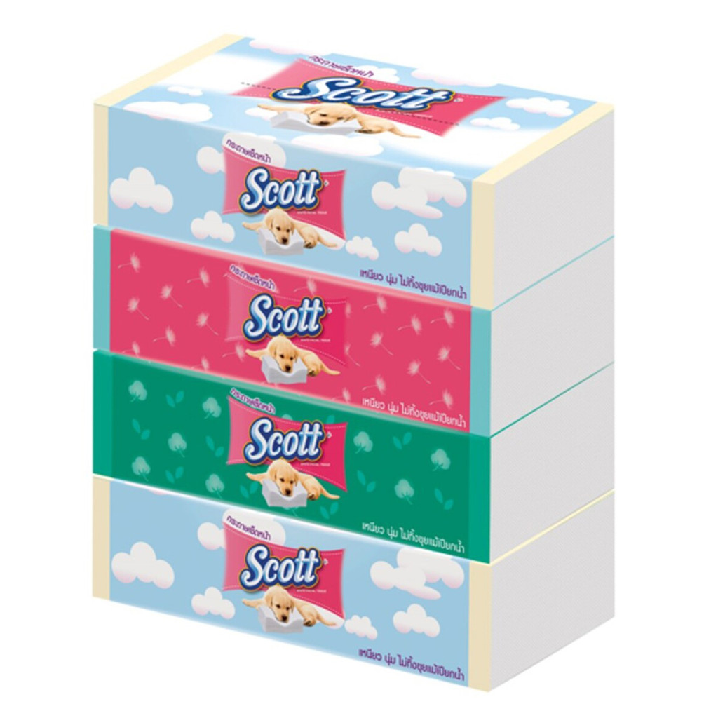 [0197277] Scott Soft Box Tissues 4 x 130s