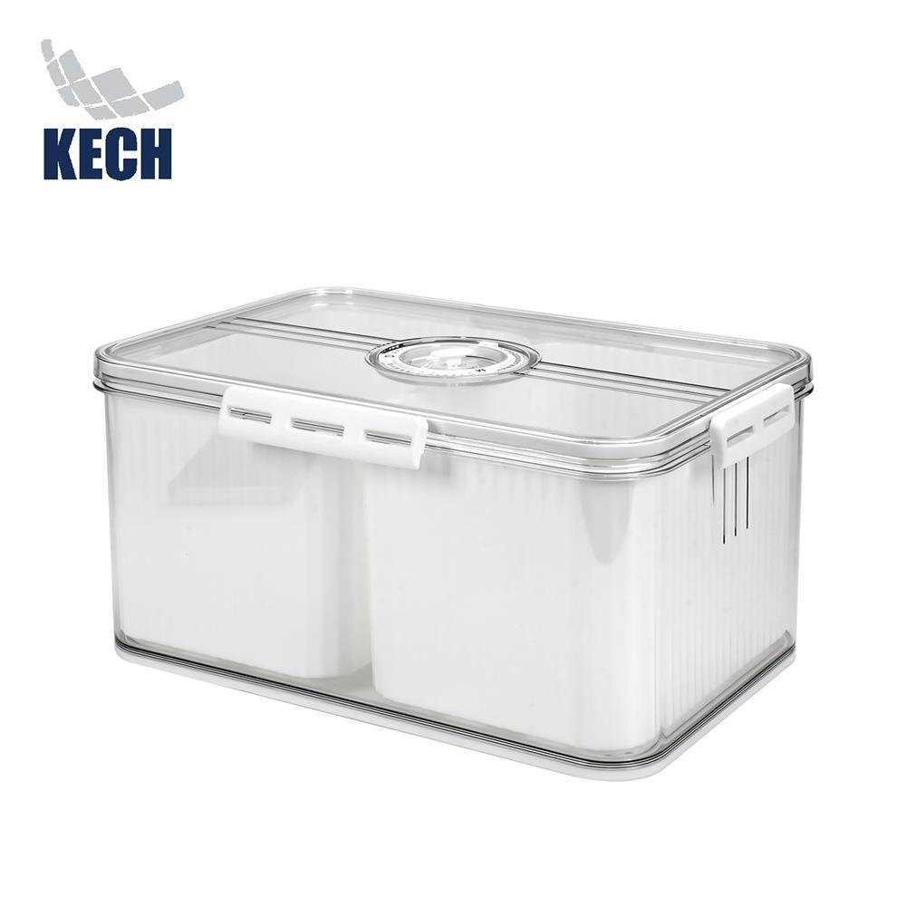 KECH กล่องจัดเก็บในตู้เย็น 2 ช่อง พร้อมฝาบันทึกวัน  SYPA SIZE L จัดส่งโดย HomePro