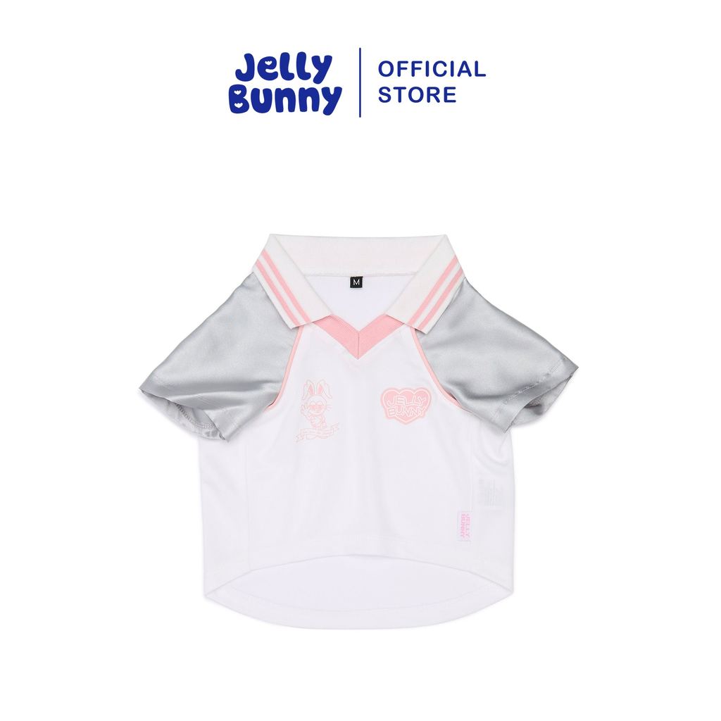 JELLY BUNNY เสื้อยืดสปอร์ตคอปก JEREMY สำหรับสัตว์เลี้ยง รุ่น B26WLUA002 WHITE