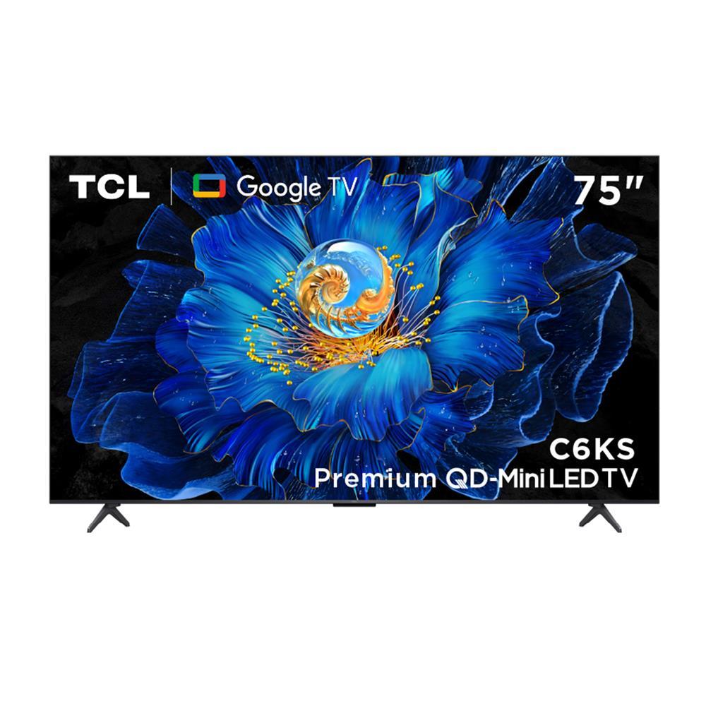 [จัดส่งพร้อมเชื่อมต่อสัญญาณ] TCL ทีวีคิวดี มินิแอลอีดี 75 นิ้ว  (4K, MINI LED, GOOGLE TV) 75C6KS จัด