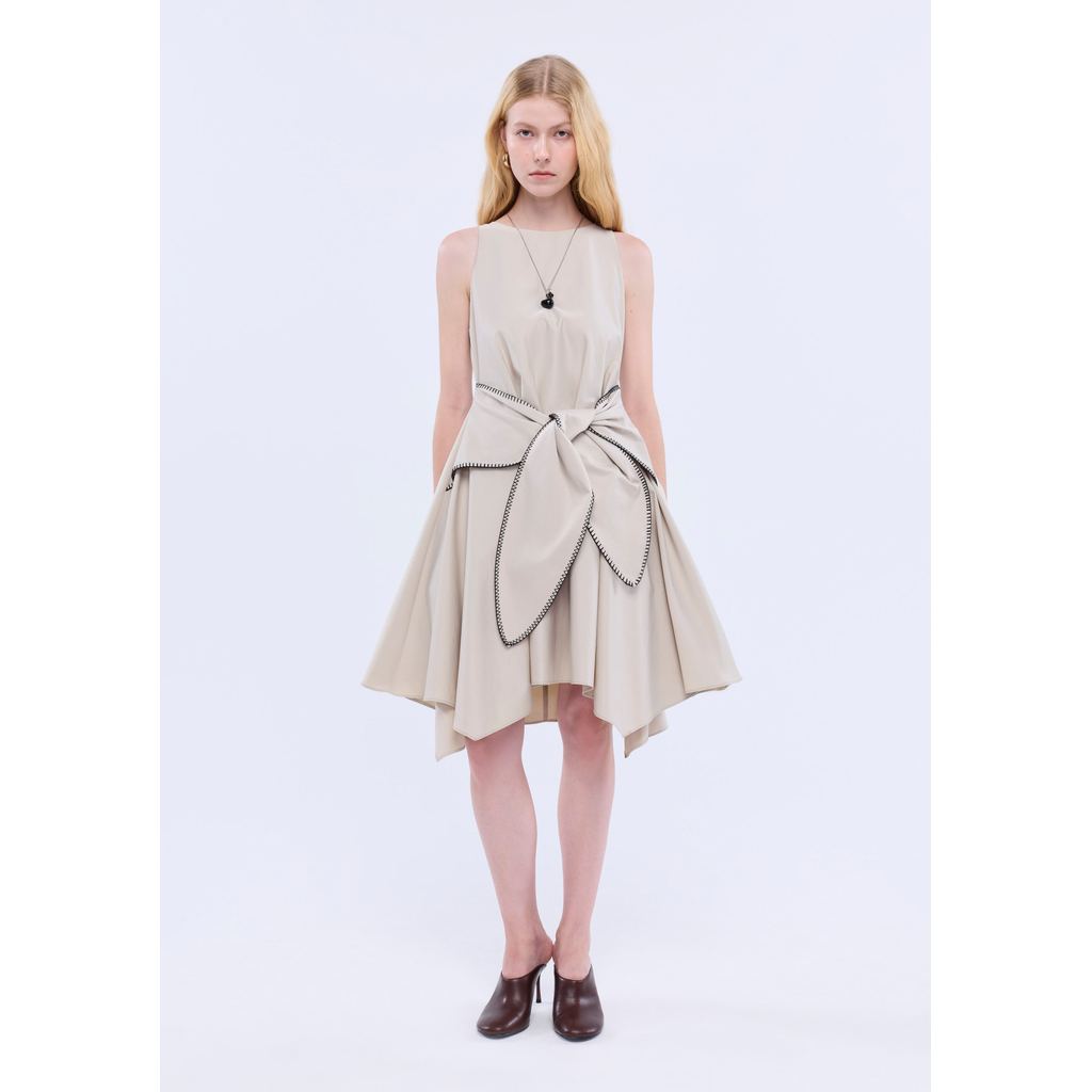 QUINN - Waist Tie Handkerchief Skirt Mini Dress ชุดเดรส (Q26WGWA006) — صورة 2