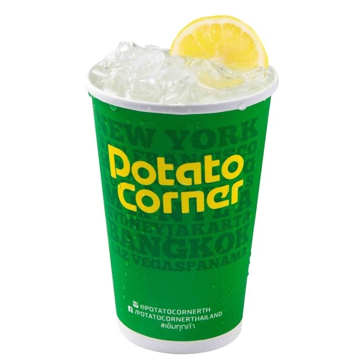 Potato Corner [ลดพิเศษ 70%] น้ำมะนาวโซดา ขนาด 16 Oz. (LIME SODA 16OZ) (ลดจาก 50.-) [ใช้ได้ 7 วัน]