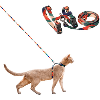 🤎พร้อมส่ง🤎 PIDAN Cat Harness & Leash - สายรัดตัวและสายจูงทำจากวัสดุผ้าไหมผสมอย่างดี ให้ผิวสัมผัสที่สบาย ไม่บาดผิวน้อง