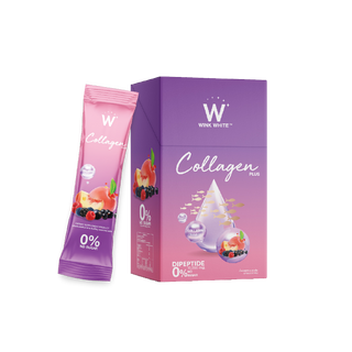 WINK WHITE W Collagen Plus วิงค์ไวท์ ดับเบิ้ลยู คอลลาเจนพลัส 1 กล่อง