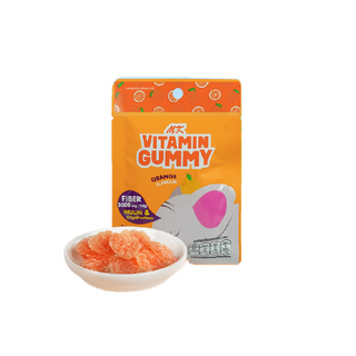 MK Vitamin Gummy วิตามินกัมมี่ ส้ม 1 ซอง ขนม เยลลี่ อร่อย มีไฟเบอร์ ช่วยระบบขับถ่าย