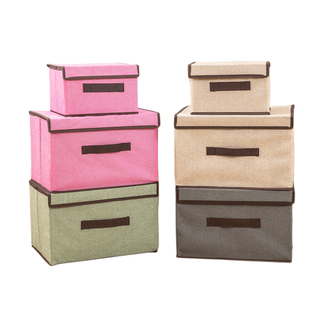 #CC20 Storage box กล่องเก็บของ กล่องใส่เสื้อผ้า กล่องอเนกประสงค์ น้ำหนักเบาแต่ทนทาน กล่องผ้าพับได้ กล่องใส่เครื่องสำอาง