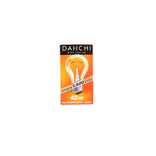 ราคาส่ง 18.- Dai-Ichi หลอดไฟ 40W 60W 100W E27 แสง เหลืองส้ม warm white หลอดไฟ ประดับตกแต่ง หลอดกกไก่ หลอดให้ความร้อน