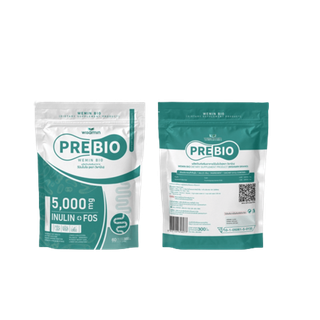 PRE BIO พรีไบโอ ผลิตภัณฑ์เสริมอาหาร วีมิน ไบโอ WEMIN BIO (ตราวิษามิน) ขนาด 1 ห่อใหญ่ ปริมาณ 60 ซอง ×5 g. รวม 300 กรัม