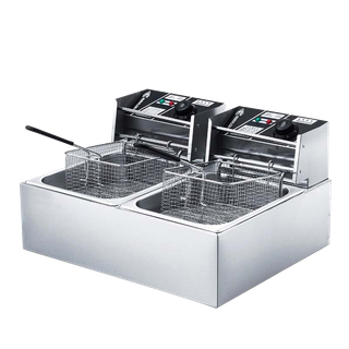 โปรโมชั่น : MULLER หม้อทอดไฟฟ้า 6 ลิตร 12 ลิตร 5000W หม้อทอดเฟรนซ์ฟรายไฟฟ้า สแตนเลส สวิตช์อิสระ