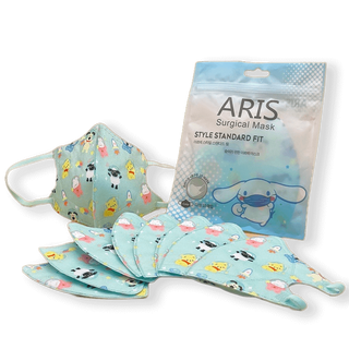 ARIS หน้ากากอนามัยเด็ก แบบ 3D ลายการ์ตูน ไซส์ S สำหรับเด็กเล็ก ประมาณ 3-5 ขวบ (แพ็คละ 10 ชิ้น) พร้อมส่ง!! ส่งไว!!