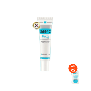 โปรโมชั่น Flash Sale : [ฟรีของแถม 2 ชิ้น] ZERMIX Forte Cream 20ml. แถม Cleansing gel 30 ml.2ขวด เซอร์มิกซ์ มอยส์เจอไรเซอร์ ครีมสำหรับผิวแพ้ง่าย