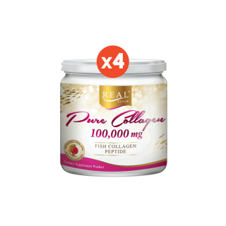 Real Elixir PURE COLLAGEN (เพียว คอลลาเจน) 100,000 mg. x 4กระปุก