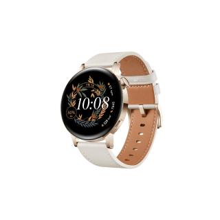 [3.3 โค้ดช้อปปี้ 2023MALL33] HUAWEI WATCH GT 3 42mm Elegant Edition with Leather Strap อุปกรณ์สวมใส่ | วัดค่า SpO2 ตลอดวัน | AI Running Coach | แบตเตอรี่ใช้งานยาวนาน