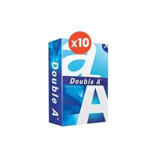 Double A กระดาษถ่ายเอกสาร A5 (ครึ่งหนึ่งของ A4) 80gsm. 500 แผ่น จำหน่าย 10 รีม