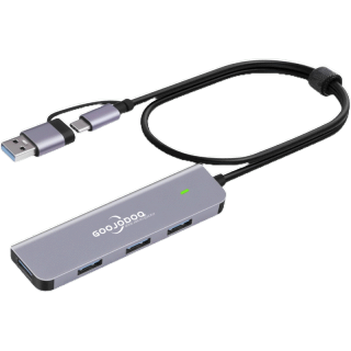 โปรโมชั่น : GOOJODOQ🇹🇭【ไทยแลนด์สปอต】 6 In 1 อะแดปเตอร์ฮับ USB Type-C การ์ดรีดเดอร์ HDMI USB C เป็น USB 3.0 สําหรับ Macbook Pro