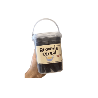 (เหลือ98.- โค้ด DET50FEB) พร้อมส่ง! BROWNIE CEREAL บราวนี่คิ้วบ์อบกรอบ DARKCHOCแท้ เข้มข้นหวานน้อย กระปุกใหญ่200กรัม