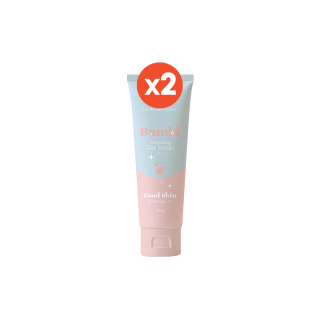 โปรสุดคุ้มx2 Bambi Whitening Gel scrub 2in1 เจลอาบน้ำและสครับ จากธรรมชาติ เพื่อผิวสว่างกระจ่างใส