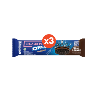 [แพ็คx3] [BLACKPINK Collection]Oreo โอรีโอ คุกกี้แซนวิชรสช็อกโกแลตสอดไส้ครีม 123.5g (เลือกรสได้)