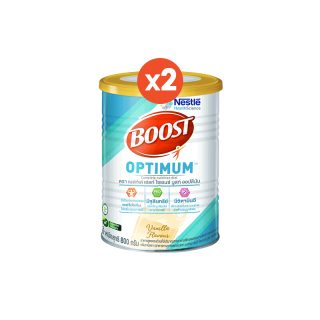 [โค้ด NESTFB1 ลด 200.-] [ฟรี! เนสวิต้า รสลาเต้ 1 แพ็ค] BOOST Optimum Tin 800g (2 กระป๋อง)