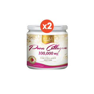 Real Elixir PURE COLLAGEN (เรียล เพียว คอลลาเจน) 100,000 mg. **แพค 2 กระปุก**